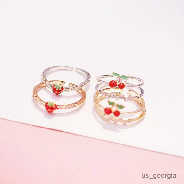 band rings trendy cutie sweet cherry strawberry crystal metal gold silver color layer finger ring adjustable for women jewelry girl gifts r2
band rings trendy cutie sweet cherry strawberry crystal metal gold silver color layer finger ring adjustable for women jewelry girl gifts r2