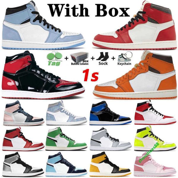 box with 1 mens basketball shoes 1s starfish lost found bred patent university blue bubble gum yellow toe unc obisidian hyper royal men wome
box with 1 mens basketball shoes 1s starfish lost found bred patent university blue bubble gum yellow toe unc obisidian hyper royal men wome