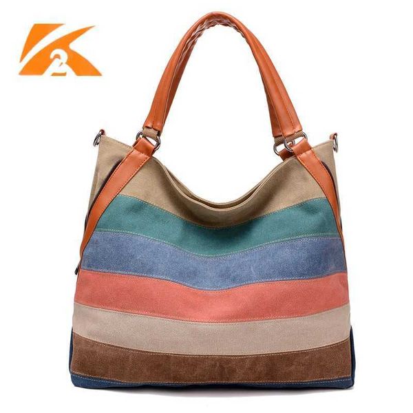 korean canvas women's handbag contrast color bag stripe fashion large capacity one shoulder crossbody bag
korean canvas women's handbag contrast color bag stripe fashion large capacity one shoulder crossbody bag
