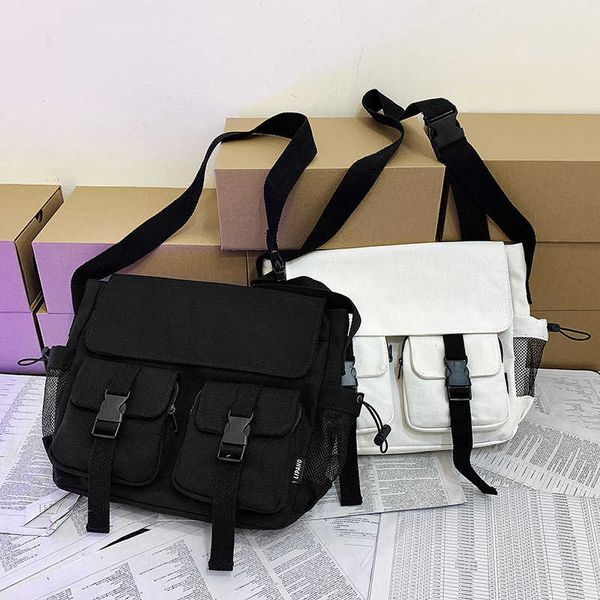 lipano korean ins style dark black solid canvas bag for women's harajuku ulzzang versatile crossbody bag
lipano korean ins style dark black solid canvas bag for women's harajuku ulzzang versatile crossbody bag