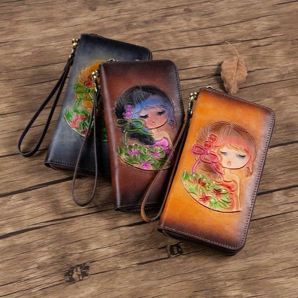 rfid anti theft brush women's handmade leather wallet head leather wallet women's long hand bag
rfid anti theft brush women's handmade leather wallet head leather wallet women's long hand bag