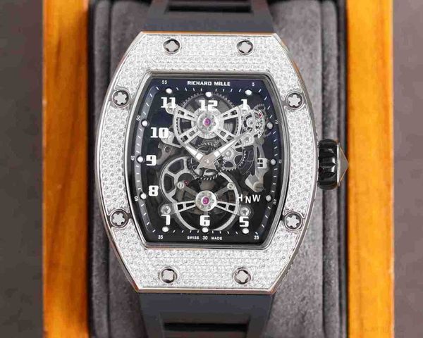 diamond luxury mens movement watches rm17-01 r i c h a r d hollow tourbillon designer cl9l new high-end quality iced out montre wrist watch, Slivery;brown
diamond luxury mens movement watches rm17-01 r i c h a r d hollow tourbillon designer cl9l new high-end quality iced out montre wrist watch, Slivery;brown
