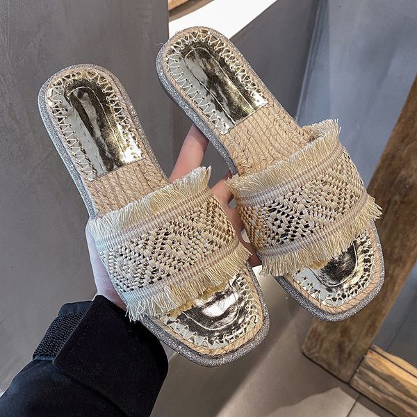 slippers straw woven for women in summer outwear fashion outgoing flatsole fisherman's shoes 230625, Black
slippers straw woven for women in summer outwear fashion outgoing flatsole fisherman's shoes 230625, Black