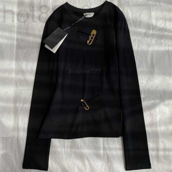 women's hoodies & sweatshirts designer women brand cotton loose crew neck shirts blouse with metal letter pin milan runway long sleeve, Black
women's hoodies & sweatshirts designer women brand cotton loose crew neck shirts blouse with metal letter pin milan runway long sleeve, Black