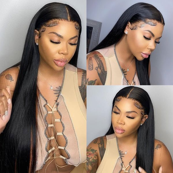 hd bone straight 13x6 lace front human hair wig 40 inch brazilian remy 250 density lace frontal wigs for black women, Black;brown
hd bone straight 13x6 lace front human hair wig 40 inch brazilian remy 250 density lace frontal wigs for black women, Black;brown