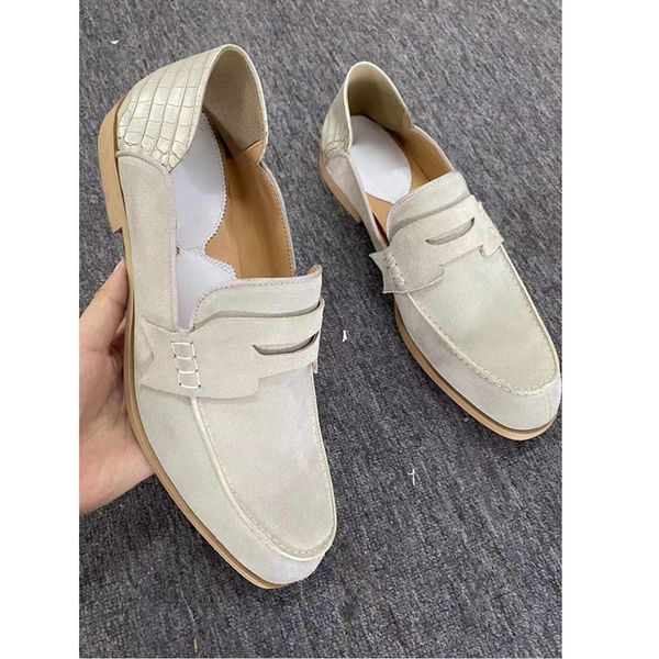 new fashion beige men suede loafers leather casual shoes for mens slip on flats boat shoes ing, Black
new fashion beige men suede loafers leather casual shoes for mens slip on flats boat shoes ing, Black