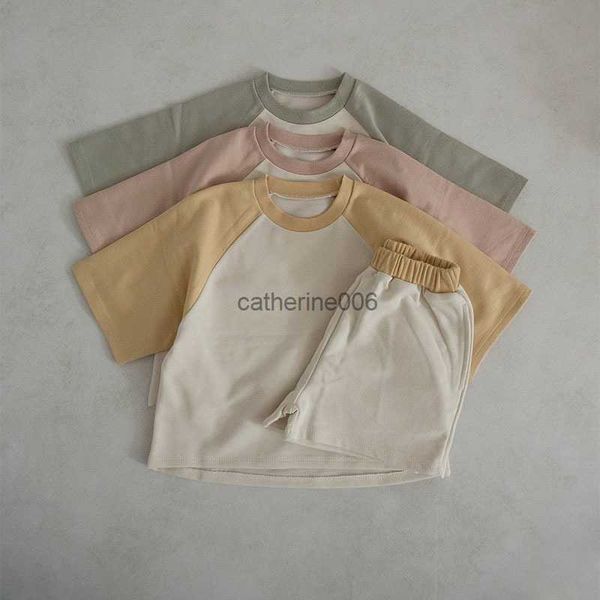 summer children's wear baby color contrast cotton short sleeve set cotton t-shirt shorts two piece set ins simple sporty style l230625, White
summer children's wear baby color contrast cotton short sleeve set cotton t-shirt shorts two piece set ins simple sporty style l230625, White