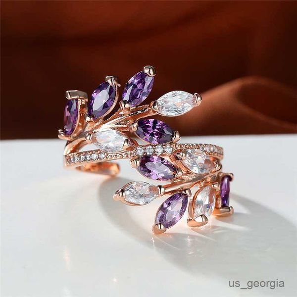 band rings luxury female purple zircon stone open ring promise rose gold color wheat engagement ring vintage wedding rings for women r230625, Silver
band rings luxury female purple zircon stone open ring promise rose gold color wheat engagement ring vintage wedding rings for women r230625, Silver