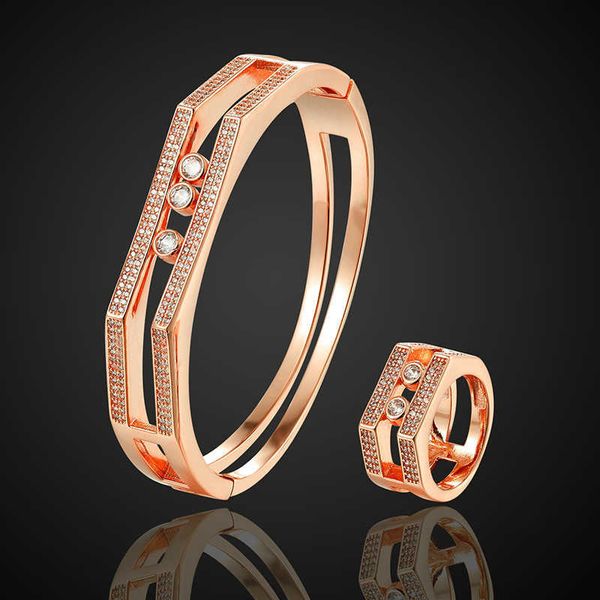designer new selling new style two rows of micro-set zircon middle sliding bracelet carti women's ring jewelry with logo, Black
designer new selling new style two rows of micro-set zircon middle sliding bracelet carti women's ring jewelry with logo, Black