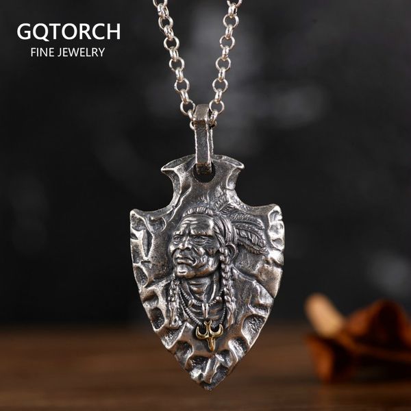 pendant necklaces s925 pure silver vintage indian eagle shield tribal legend old chief men domineering personality 230625
pendant necklaces s925 pure silver vintage indian eagle shield tribal legend old chief men domineering personality 230625