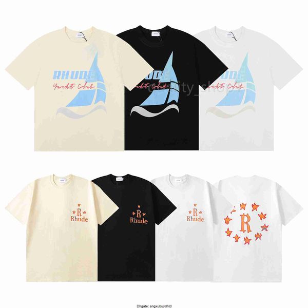 23ss designer rhude mens t shirts women couple fashion loose cotton short sleeve letters printed t-shirt hip hop streetwear tshirt casual he, White;black
23ss designer rhude mens t shirts women couple fashion loose cotton short sleeve letters printed t-shirt hip hop streetwear tshirt casual he, White;black