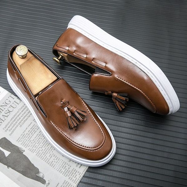 genuine leather shoes men tassel loafers summer slip on lazy shoes flats casual sneaker mens driving shoes boat shoes, Black
genuine leather shoes men tassel loafers summer slip on lazy shoes flats casual sneaker mens driving shoes boat shoes, Black