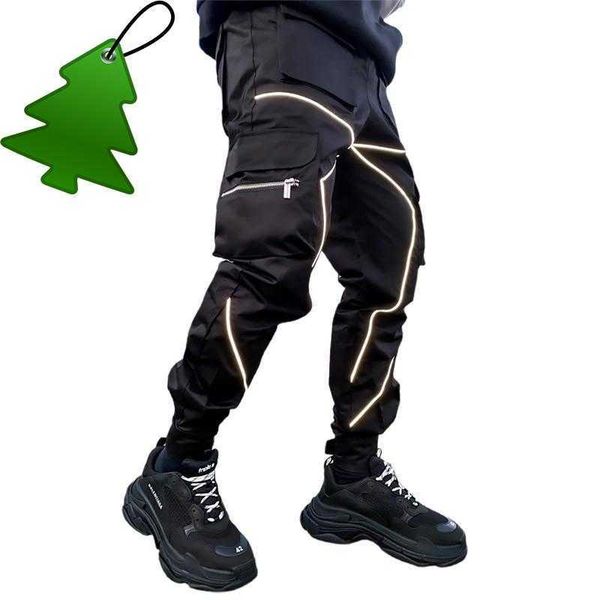 spring autumn cargo pants men fashion hip hop cool high street joggers nighttime reflective trousers casual men's sweatpants, Black
spring autumn cargo pants men fashion hip hop cool high street joggers nighttime reflective trousers casual men's sweatpants, Black