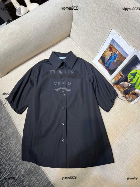 luxurious designer clothes women elastic cuffs design girl blouse fashion logo pattern printing lapel shirt, White
luxurious designer clothes women elastic cuffs design girl blouse fashion logo pattern printing lapel shirt, White