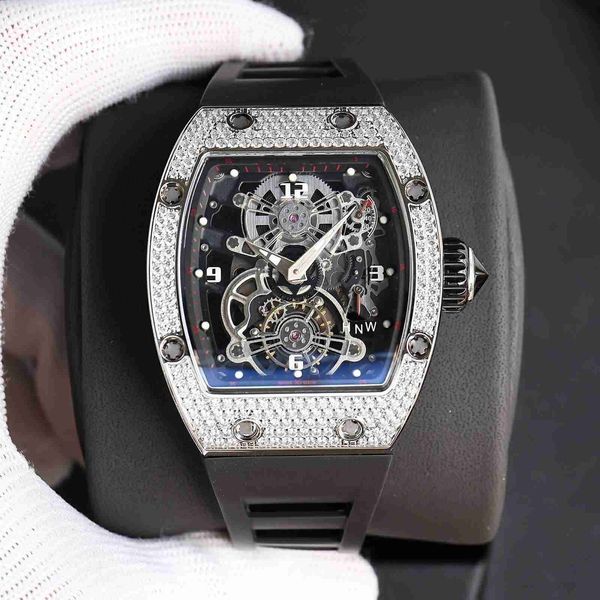 diamond luxury mens movement watches rm17-01 r i c h a r d hollow tourbillon designer ymue new high-end quality iced out montre wrist watch, Slivery;brown
diamond luxury mens movement watches rm17-01 r i c h a r d hollow tourbillon designer ymue new high-end quality iced out montre wrist watch, Slivery;brown