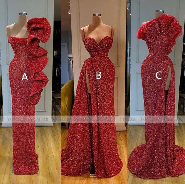 sparkly sequin red long evening dresses spaghetti straps mermaid sleeveless high side slit african black girls formal party prom gown
sparkly sequin red long evening dresses spaghetti straps mermaid sleeveless high side slit african black girls formal party prom gown
