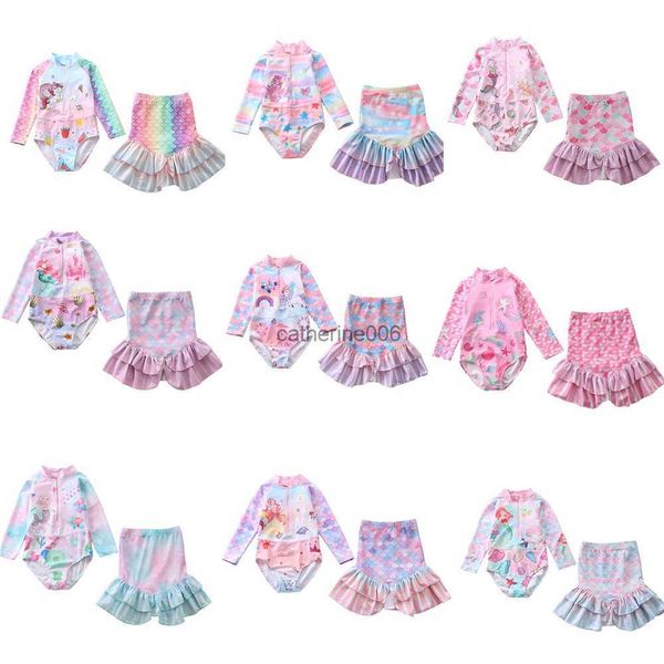 happyflute 2piece set children's summer longsleeve sunscreen swimsuit split mermaid tail shape multi size girl wear on beach l230625, White
happyflute 2piece set children's summer longsleeve sunscreen swimsuit split mermaid tail shape multi size girl wear on beach l230625, White
