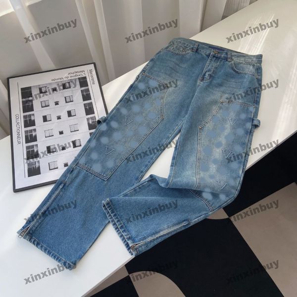 xinxinbuy men women designer pant paris emboss letter printing washed jeans denim spring summer casual pants blue xs-2xl, Black;brown
xinxinbuy men women designer pant paris emboss letter printing washed jeans denim spring summer casual pants blue xs-2xl, Black;brown