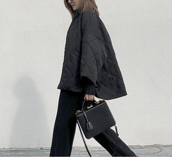 2023-minimalist totem commuter versatile loose silhouette cotton coat for women, Black
2023-minimalist totem commuter versatile loose silhouette cotton coat for women, Black