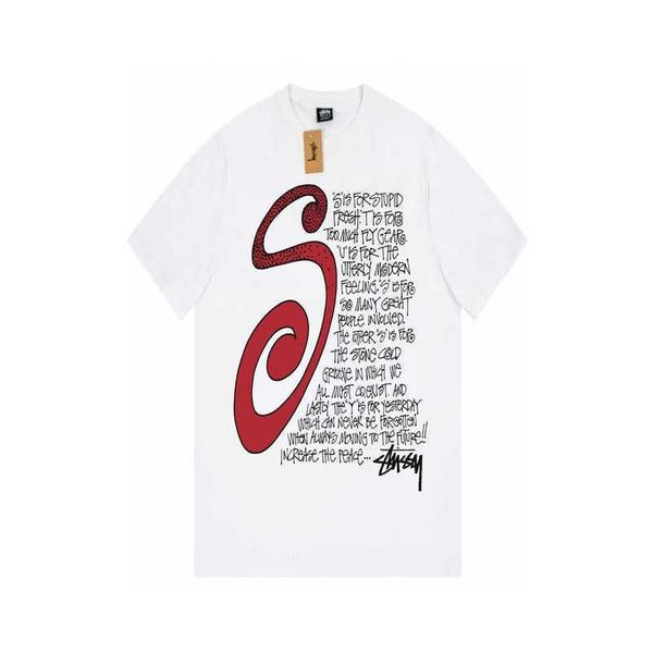 stusss big s talk print fashion brand loose short sleeve t-shirt unisex, White;black
stusss big s talk print fashion brand loose short sleeve t-shirt unisex, White;black