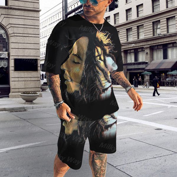 men's tracksuits 3d summer beach tshirt suit sportswear oversized clothing shorts street casual twopiece men 230625, Gray
men's tracksuits 3d summer beach tshirt suit sportswear oversized clothing shorts street casual twopiece men 230625, Gray