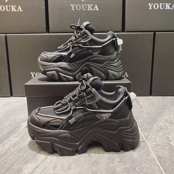 boots spring women y sneakers fashion solid color platform shoes lace up breathable mesh vulcanize shoe casual 230625, Black
boots spring women y sneakers fashion solid color platform shoes lace up breathable mesh vulcanize shoe casual 230625, Black