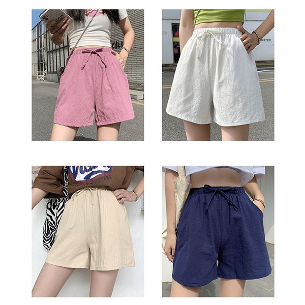 summer loose women shorts beach casual daily short pants knee length lady shorts, White;black
summer loose women shorts beach casual daily short pants knee length lady shorts, White;black