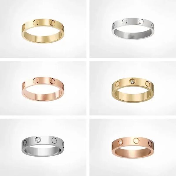 love rings womens designer ring couple jewelry band titanium steel with diamonds casual fashion street classic gold silver rose copules ring, Golden;silver
love rings womens designer ring couple jewelry band titanium steel with diamonds casual fashion street classic gold silver rose copules ring, Golden;silver