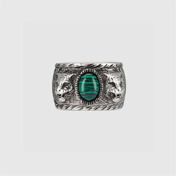 2023 gujia sterling silver tiger head green enamel ring a small number of vintage senior male and female lovers' pair rings
2023 gujia sterling silver tiger head green enamel ring a small number of vintage senior male and female lovers' pair rings