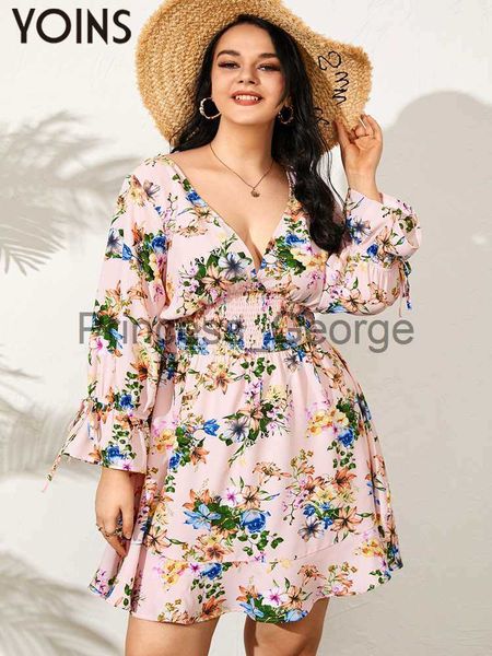 casual dresses yoins plus size dress women long sleeve v neck floral printed mini sundress 2020 autumn elastic waist bohemian party robe x06, Black;gray
casual dresses yoins plus size dress women long sleeve v neck floral printed mini sundress 2020 autumn elastic waist bohemian party robe x06, Black;gray