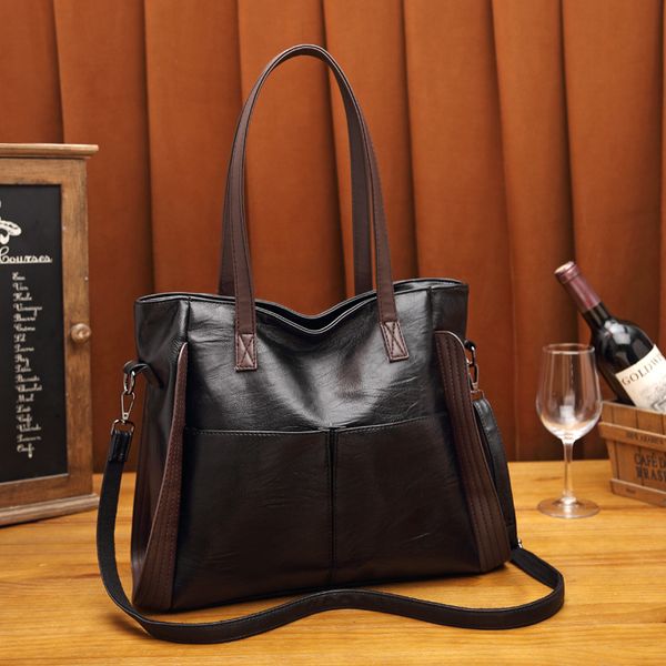 2023 trendy big bag women's large capacity black soft leather fashion one shoulder big bag crossbody bag fashion handbag
2023 trendy big bag women's large capacity black soft leather fashion one shoulder big bag crossbody bag fashion handbag