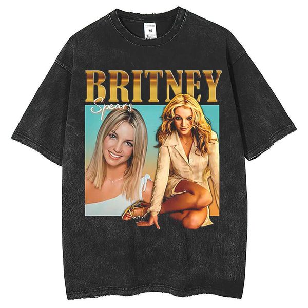 temetow wash white female singer printed t-shirt loose fashion digital printing short sleeve men's and women's, White;black
temetow wash white female singer printed t-shirt loose fashion digital printing short sleeve men's and women's, White;black