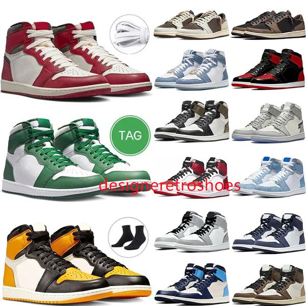 jumpman 1 basketball shoes og high 1s unc patent leather hyper royal mocha homage to university blue sport designer sneakers trainers 36-47
jumpman 1 basketball shoes og high 1s unc patent leather hyper royal mocha homage to university blue sport designer sneakers trainers 36-47