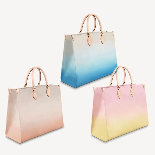 women luxurys onthego totes gradient color leather handbags woman large capacity shopping tote coated canvas designers
women luxurys onthego totes gradient color leather handbags woman large capacity shopping tote coated canvas designers