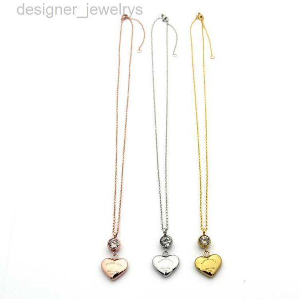 womens a peach heart necklace designer jewelry single drill necklace gold/silvery/rose gold complete brand as wedding christmas gift, Silver
womens a peach heart necklace designer jewelry single drill necklace gold/silvery/rose gold complete brand as wedding christmas gift, Silver