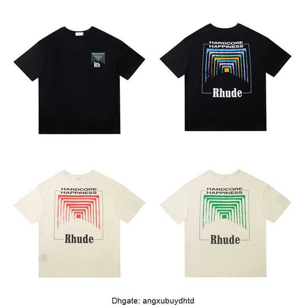 fashion brand rhude t shirts new time tunnel high street fashion loose short-sleeved t-shirt for couples, White;black
fashion brand rhude t shirts new time tunnel high street fashion loose short-sleeved t-shirt for couples, White;black