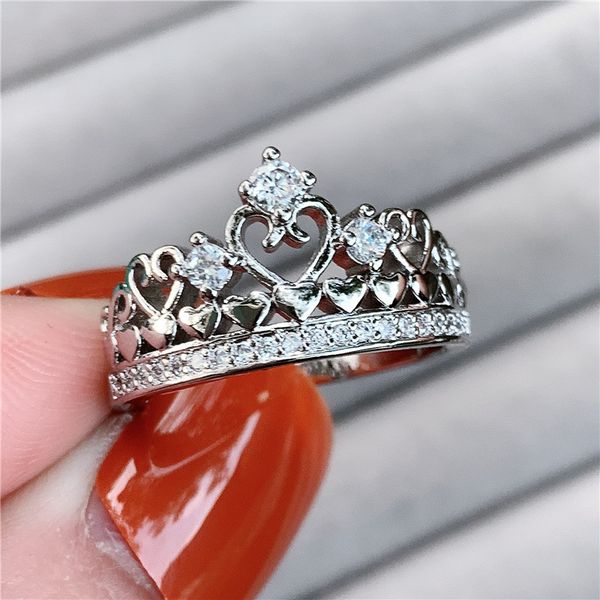 lovers crown promise ring real silver color aaaaa cz engagement wedding band rings for women statement party jewelry gift, Slivery;golden
lovers crown promise ring real silver color aaaaa cz engagement wedding band rings for women statement party jewelry gift, Slivery;golden