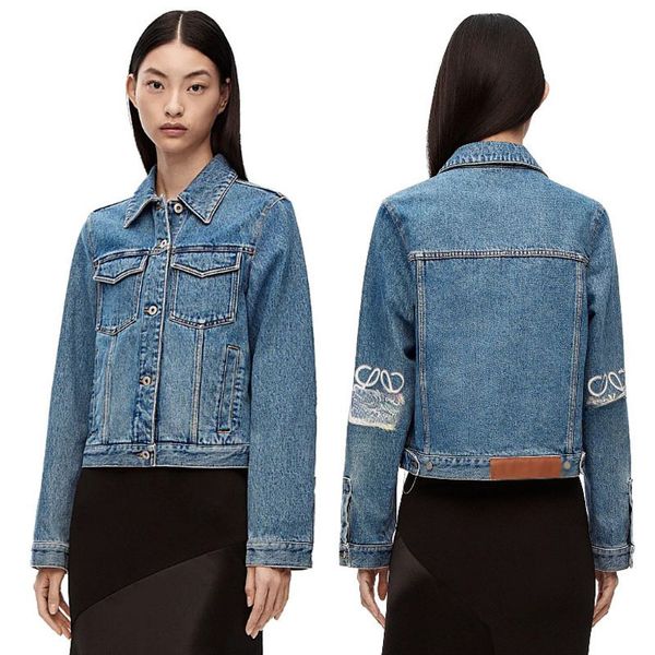 loe anagram 1846 fashion classic trendy luxury designer 2023 spring hollow out patch embroidered logo versatile women jean jacket, Black
loe anagram 1846 fashion classic trendy luxury designer 2023 spring hollow out patch embroidered logo versatile women jean jacket, Black