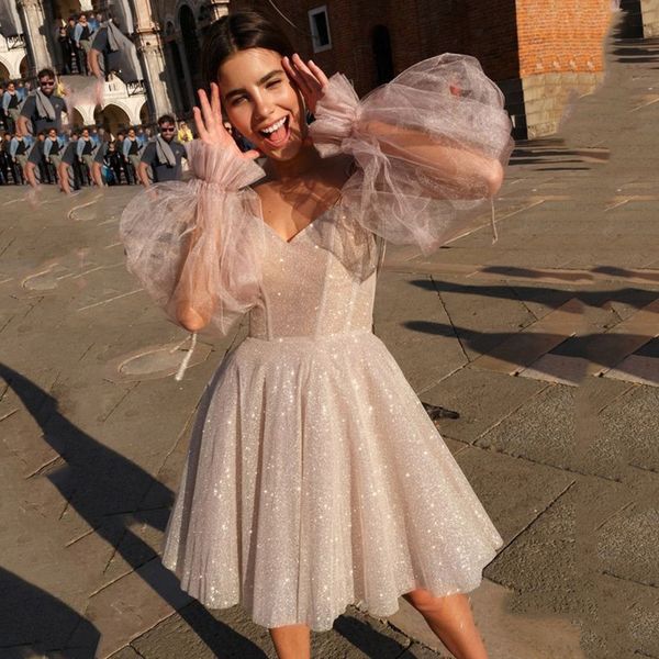 champagne gold glitter a-line formal prom dresses 2023 puff sleeve v neck short sequins birthday graduation party gowns robe de soiree, Black
champagne gold glitter a-line formal prom dresses 2023 puff sleeve v neck short sequins birthday graduation party gowns robe de soiree, Black
