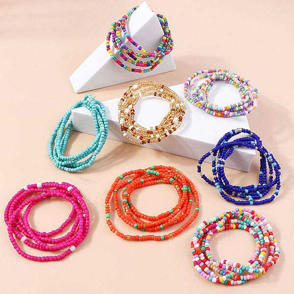 handmade beaded bracelet for women summer multi layer colorful beads chain bangles girls boho jewelry wholesale in bulk, Red;brown
handmade beaded bracelet for women summer multi layer colorful beads chain bangles girls boho jewelry wholesale in bulk, Red;brown