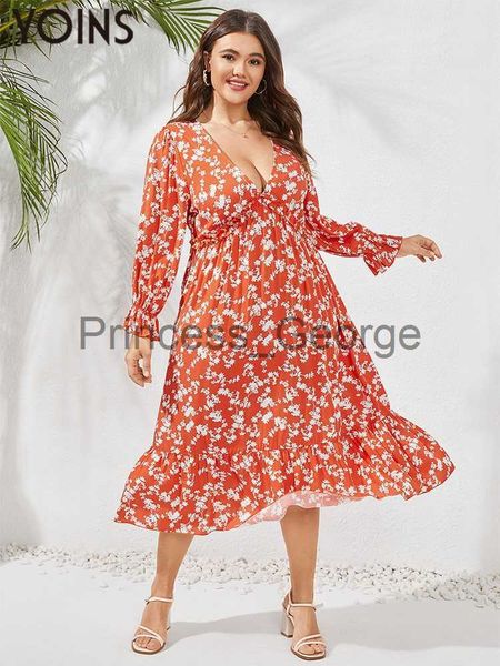 casual dresses yoins bohemian v neck midi dress women long sleeve plus size party holiday sundress 2023 autumn casual floral print ruffled r, Black;gray
casual dresses yoins bohemian v neck midi dress women long sleeve plus size party holiday sundress 2023 autumn casual floral print ruffled r, Black;gray