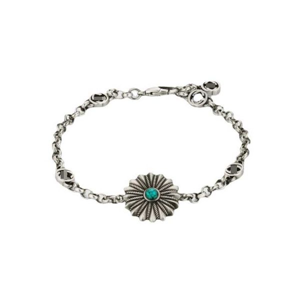 2023 gujia s925 sterling silver used sunflower turquoise bracelet for men and women, Black
2023 gujia s925 sterling silver used sunflower turquoise bracelet for men and women, Black