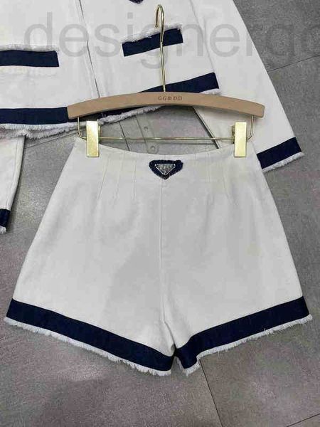 two piece dress designer spring and summer new white blue stitched denim suit tooling jacket high waist thin shorts 8mrs
two piece dress designer spring and summer new white blue stitched denim suit tooling jacket high waist thin shorts 8mrs