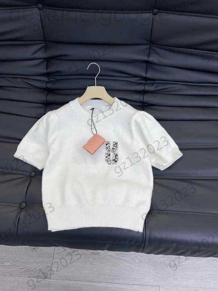 women's sweaters designer womens chest drill letter decoration bubble short sleeve pullover knitted sweater thread round neck slim knit, White;black
women's sweaters designer womens chest drill letter decoration bubble short sleeve pullover knitted sweater thread round neck slim knit, White;black