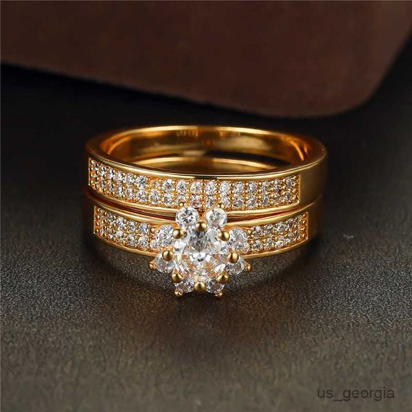 band rings luxury female white zircon stone ring set fashion yellow gold color engagement ring vintage snowflake wedding rings for women r23, Silver
band rings luxury female white zircon stone ring set fashion yellow gold color engagement ring vintage snowflake wedding rings for women r23, Silver