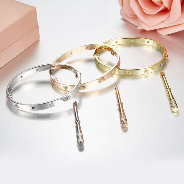 love bracelet designer jewelry gold cuff screw carti bracelets screwdriver bangles titanium steel belcher silver 4cz for womens mens party g, Black
love bracelet designer jewelry gold cuff screw carti bracelets screwdriver bangles titanium steel belcher silver 4cz for womens mens party g, Black