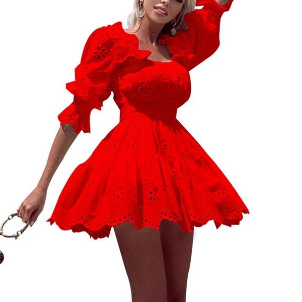 dresses ruffle half sleeve short dress female hollow lace summer white black mini dress for woman 2022 vestidos elegant party dress, Black;gray
dresses ruffle half sleeve short dress female hollow lace summer white black mini dress for woman 2022 vestidos elegant party dress, Black;gray