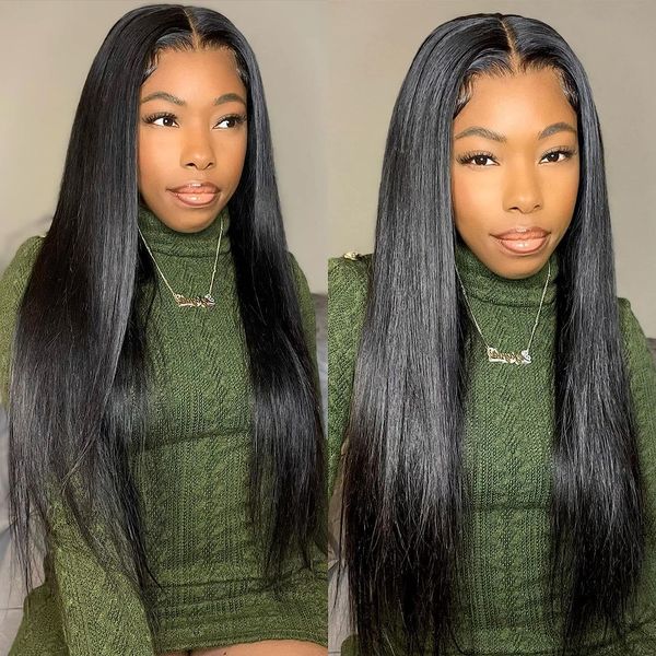 30 inches straight 13x6 hd transparent lace front wig human hair pre-plucked lace frontal wigs black women natural wig, Black;brown
30 inches straight 13x6 hd transparent lace front wig human hair pre-plucked lace frontal wigs black women natural wig, Black;brown