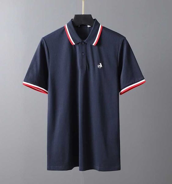 sm075 pearl cotton classic lapel embroidery line business men's short sleeved shirt, White;black
sm075 pearl cotton classic lapel embroidery line business men's short sleeved shirt, White;black