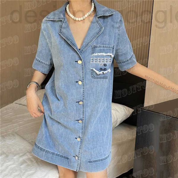 plus size dresses designer embroidered letter denim for women designer jacket coat summer short sleeve dress 92zr, Black
plus size dresses designer embroidered letter denim for women designer jacket coat summer short sleeve dress 92zr, Black